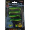 Rapture Slugger Shad Set 55 lime Yellow 4+2db/csg, műcsali szett
