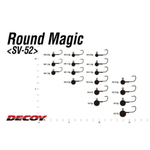 Decoy SV-52 Round Magic #6 1,4gr jigfej 5 db/csg - Image 3