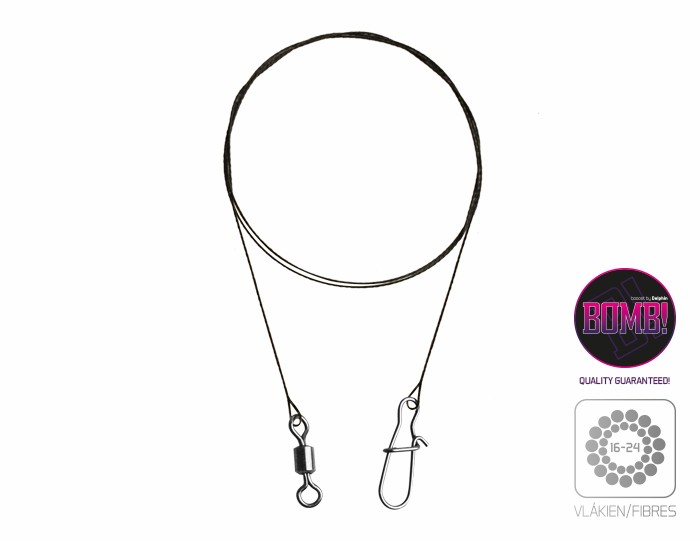 VOLFRÁM HUZAL BOMB! FORGÓVAL ÉS KAPOCCSAL / 16 SZÁLL/ 2 DB/ 30CM/ 9KG