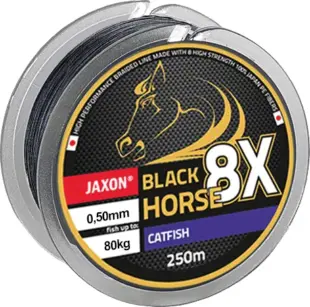 Jaxon black horse 8x catfish braided line 0,65mm 200m