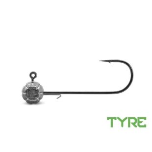 Grub-tartóval ellátott Delphin TYRE jigfej / 5 db - 5g-6/0