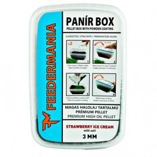 Feedermánia panír box 3 mm strawberry ice cream etető pellet