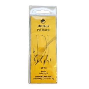 SBS PVA BAG RIG WITH BAIT SPIKE DISCOVERY 25LB GTH6 3DB/CSOMAG