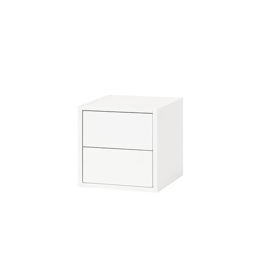 Boxie 2 fiókos fali szekrény 40x40x37 cm fehér