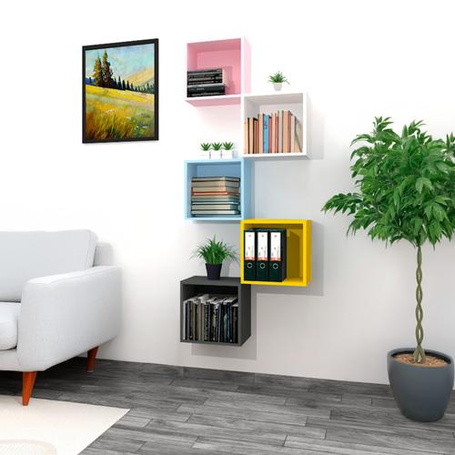 Boxie nyitott fali szekrény 40x40x27 cm sárga - Image 2