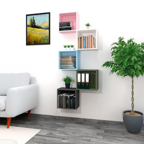 Boxie nyitott fali szekrény 40x40x27 cm zöld - Image 2